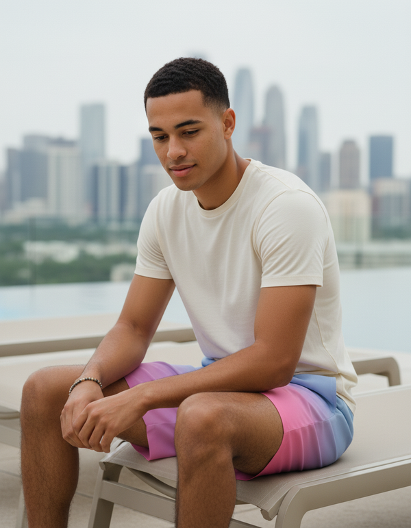 Men's Aura Gradient Swim Trunks