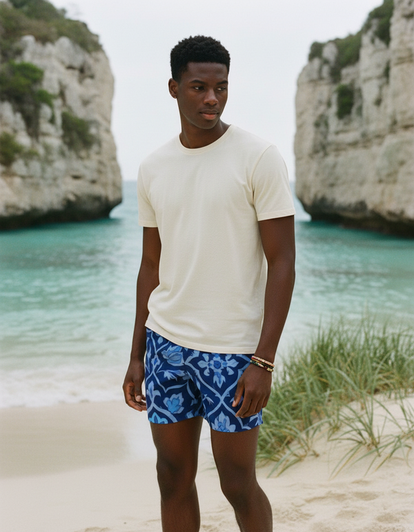 Men's Ottoman Tile Swim Trunks