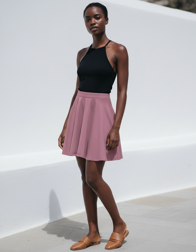 Mauve Skater Skirt skater skirt