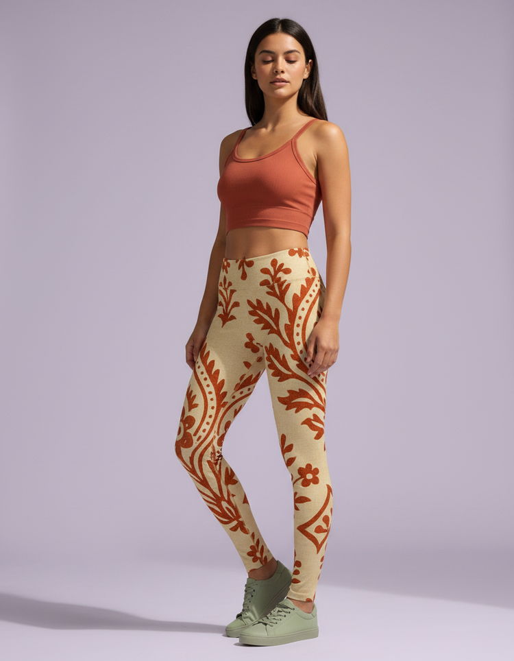 Women's Indian Block Print Leggings