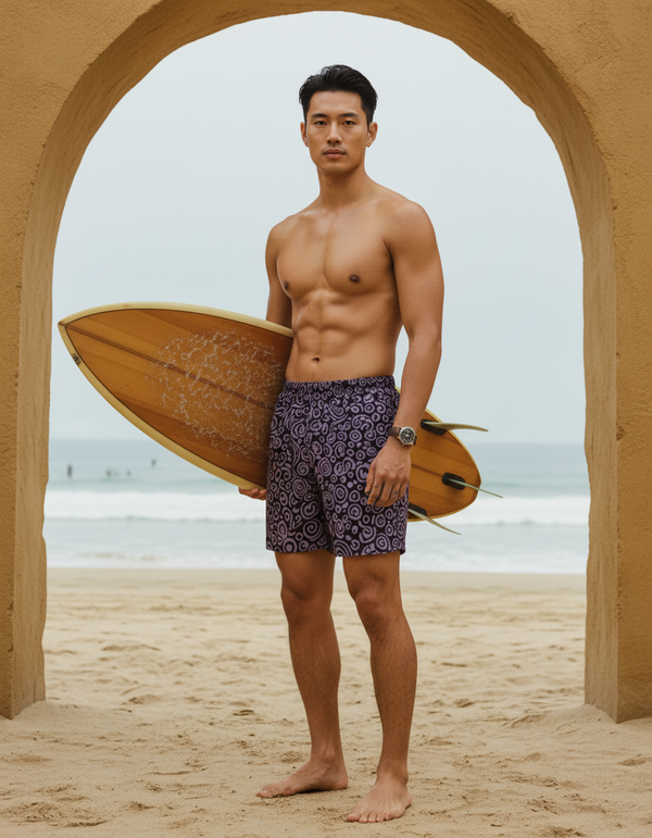 Men's Batik Collection Swim Trunks