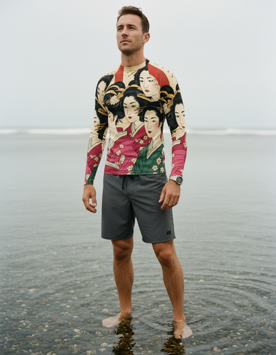 Men's Electric Fuchsia Yume rash guard