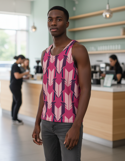 Men's Hot Pink Kumo Tank Top tank top