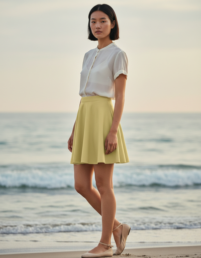 Flax Field Skater Skirt skater skirt
