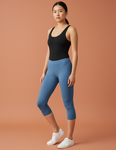 Mid Denim Capri Leggings capri leggings
