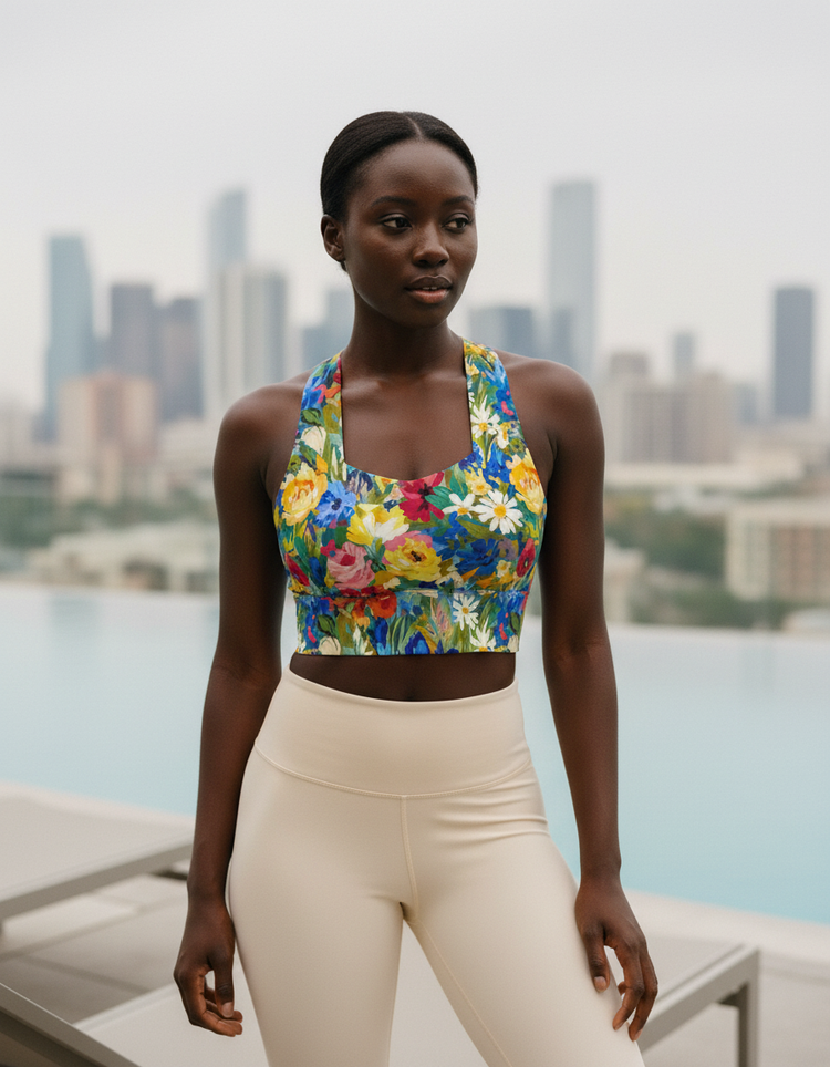 Vibrant Swell Chroma Longline Sports Bra