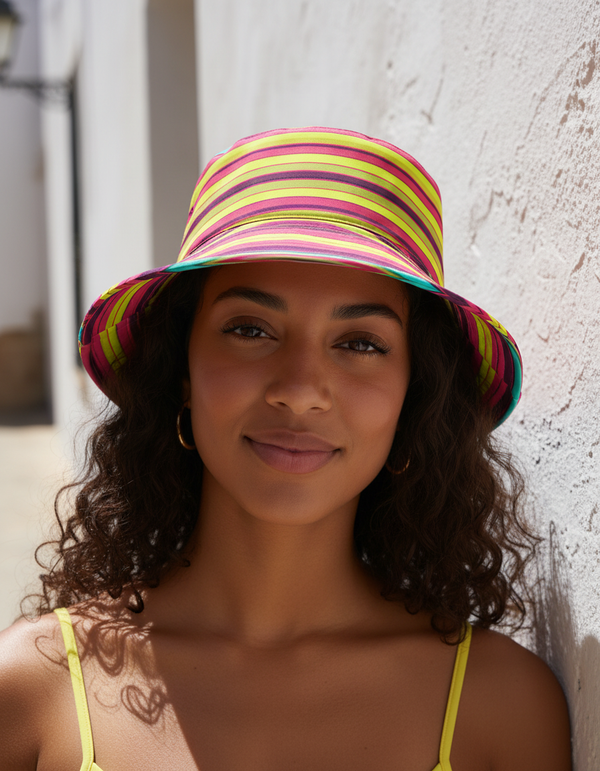 Striped Collection bucket hats