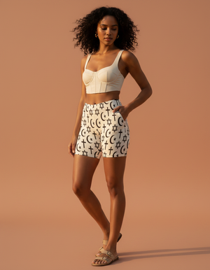 Women's Abrahamic Symbols Short Shorts