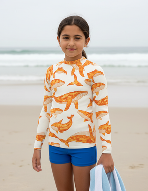 Youth Citrus Orange Breeze youth rashguards