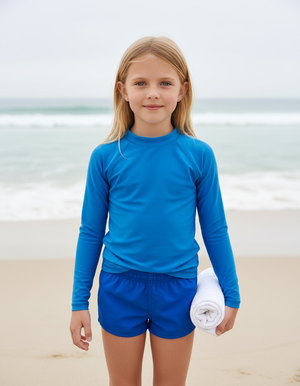 Blue Kids Rash Guard Kids Rash Guard — Dripper