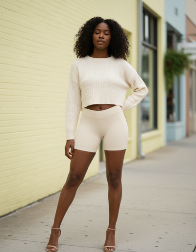 Antique White Short Shorts short shorts