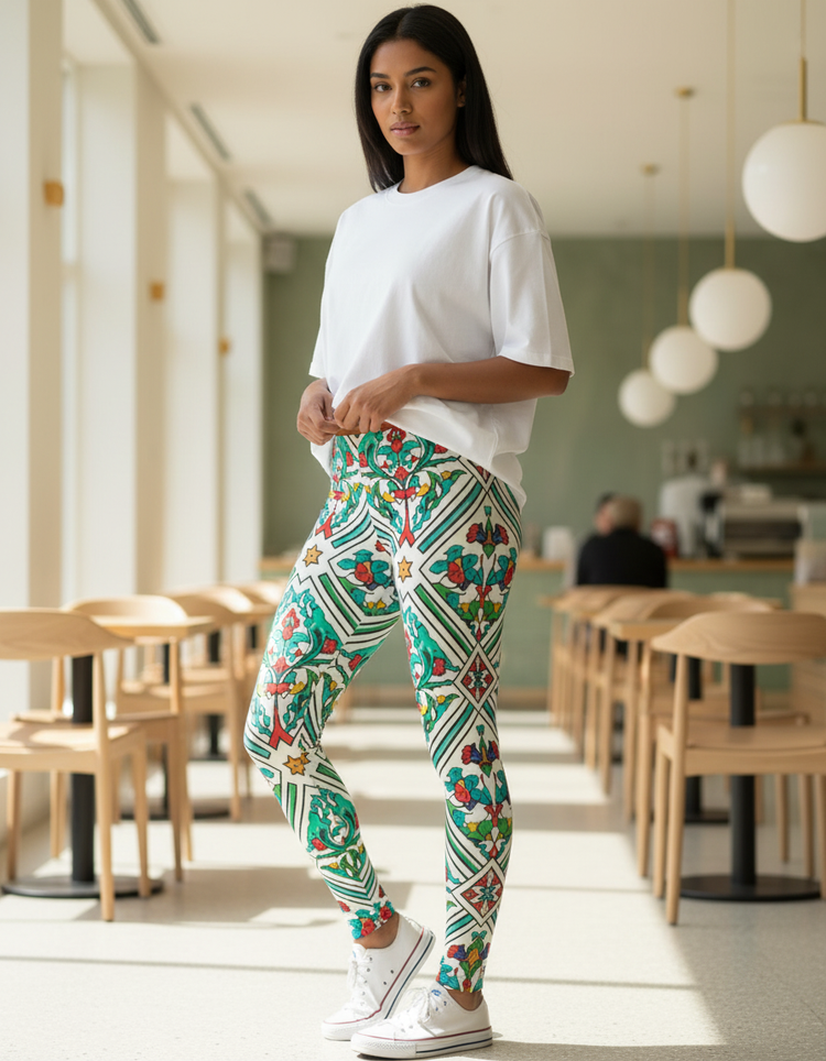 Women's Iznik Tile Leggings