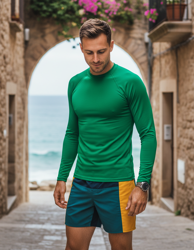 Men's Malachite Green rash guard