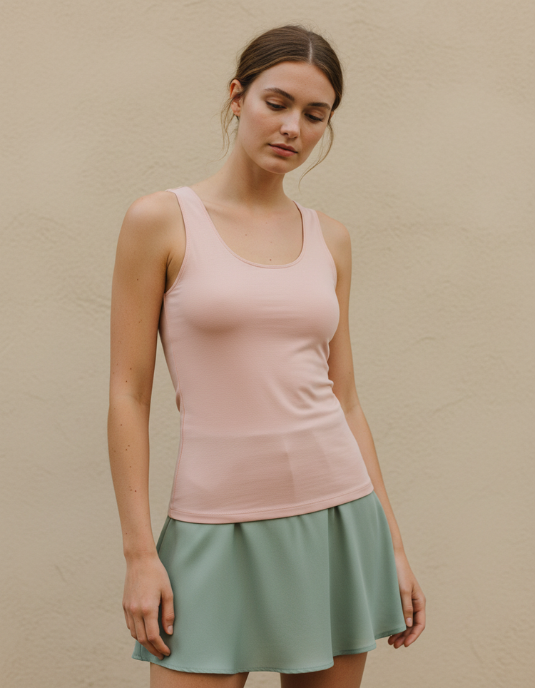 Shell Pink Tank Top Women's Tank Top — Dripper