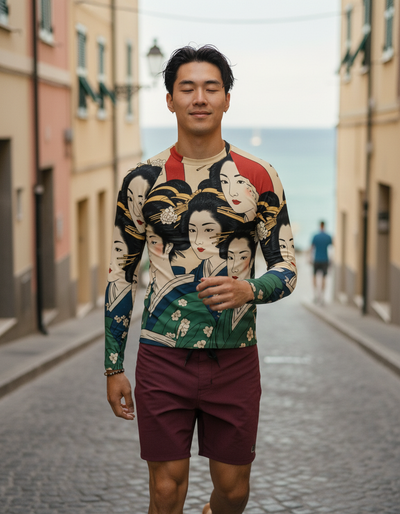 Men's Runway Emerald Yume rash guard