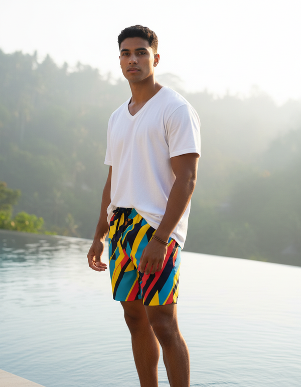 Frutiger Collection men's swim trunks
