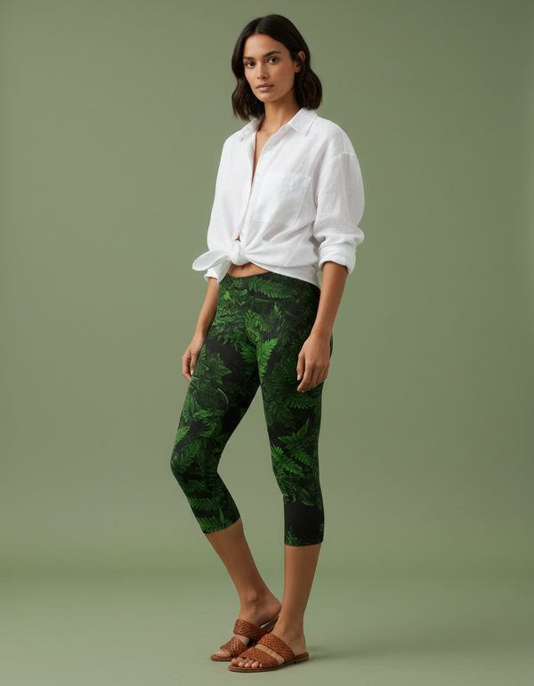 Verdant Capri Leggings Capri Leggings — Dripper