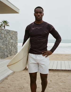 Amaranth Eclipse Rash Guard Men's Rashguard — Dripper
