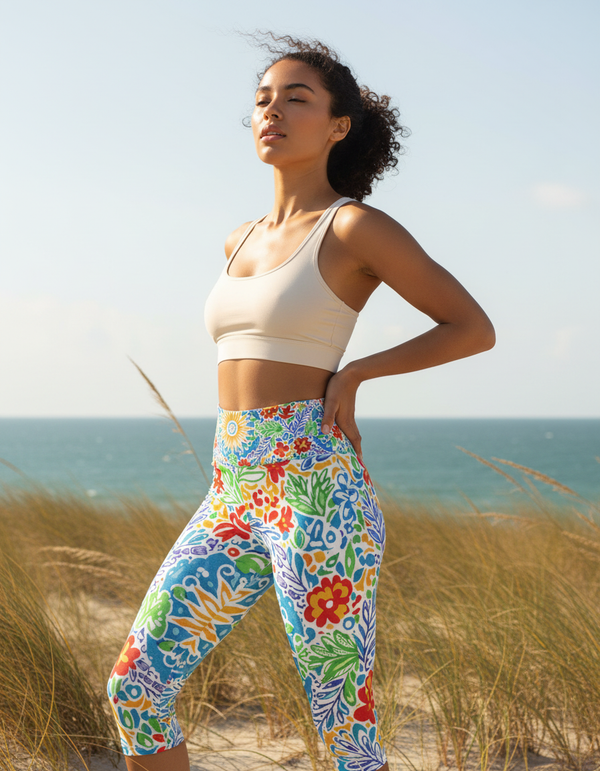 Éclat Capri Yoga Leggings bikini — Dripper