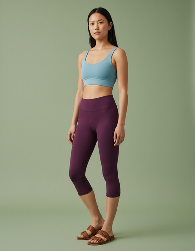 Blackberry Capri Yoga Leggings capri yoga leggings