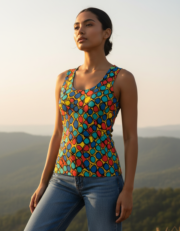Vibrant Kaleidoscope Tank Top