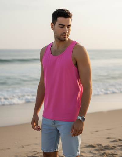 Men's Barbie Pink Tank Top tank top