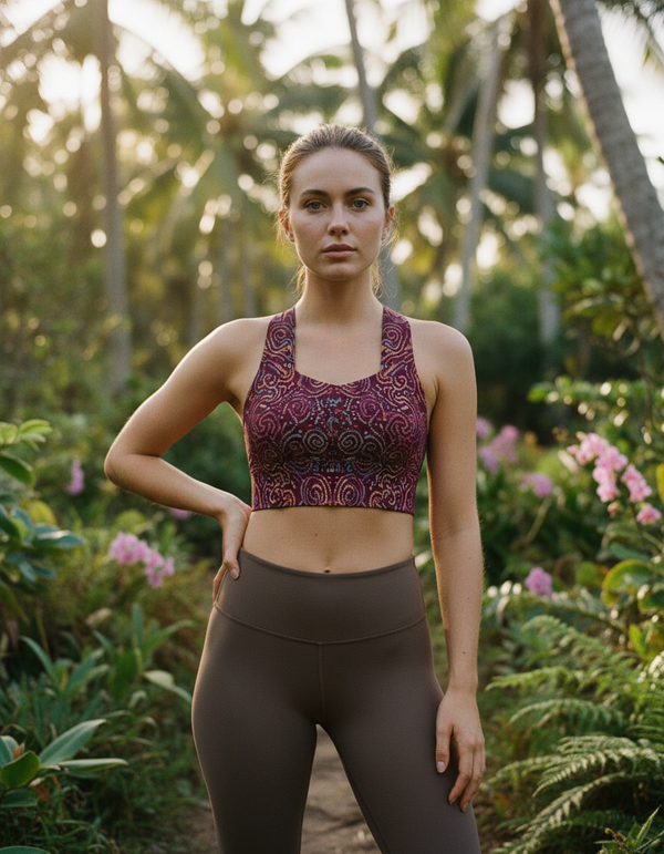 Sandy Drift Mirage Longline Sports Bra
