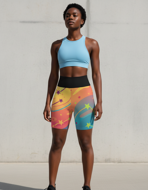 Celestial Dance Astral Yoga Shorts
