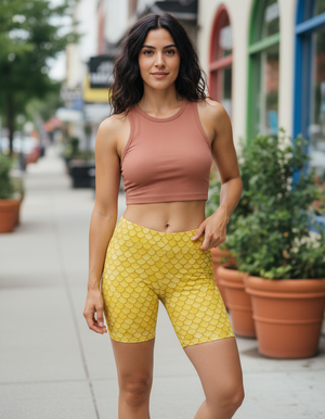 Lemon Yellow Abyss Short Shorts Short Shorts — Dripper