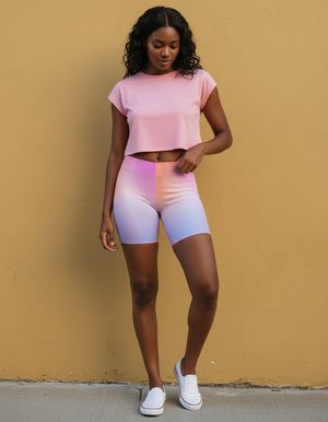 Burnished Lilac Prism Short Shorts Short Shorts — Dripper