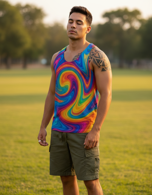Veil Tank Top Men's Tank Top — Dripper