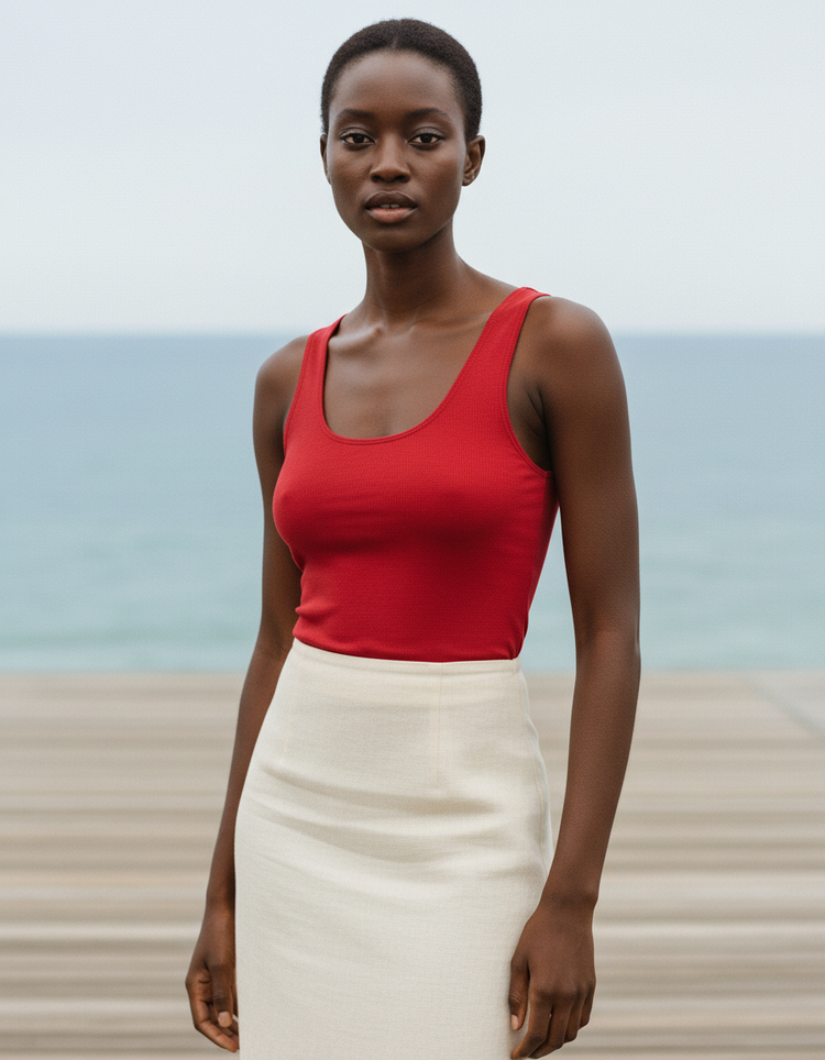 Valentino Red Tank Top Women's Tank Top — Dripper