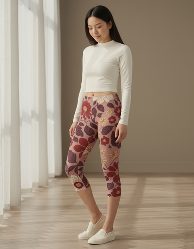 Dusty Rose Sedi Capri Leggings capri leggings