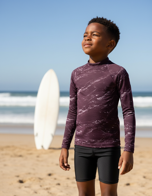 Kids Burnished Lilac Eclipse kids rashguards