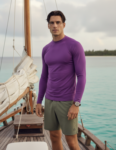 Men's Violet rash guard