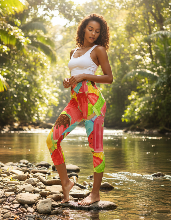 Frost Capri Yoga Leggings bikini — Dripper
