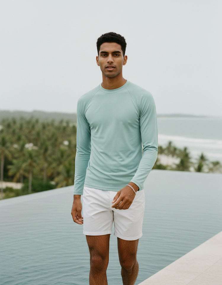 Duck Egg Rash Guard Men's Rashguard — Dripper