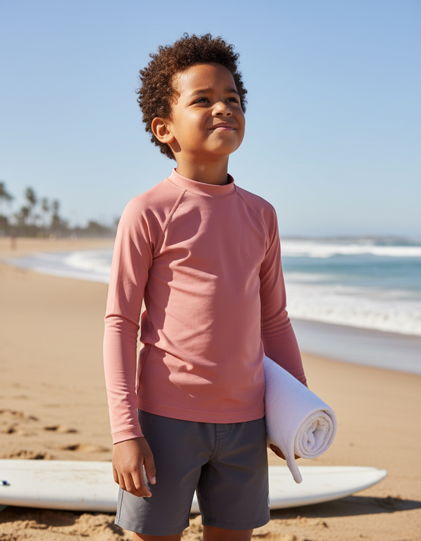 Tea Rose Kids Rash Guard