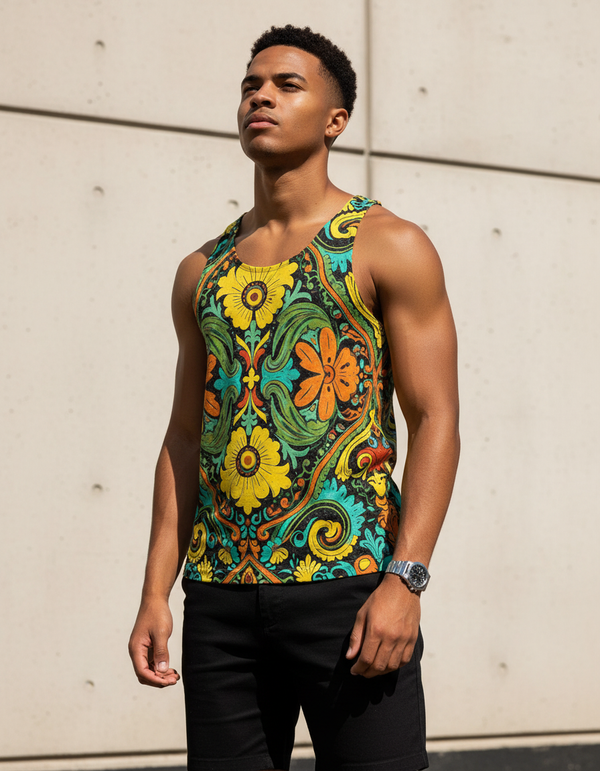 Men's Tapestry tank tops