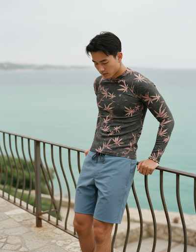Men's Tea Rose Mizu rash guard