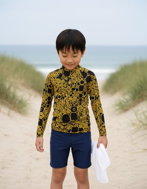 Chiaroscuro Rash Guard Kids Rash Guard — Dripper