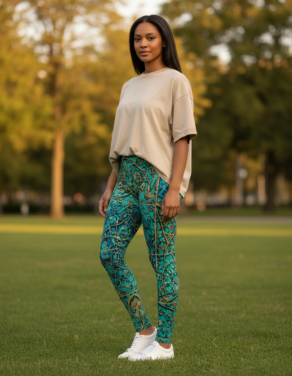 Women's Ottoman Tile Leggings