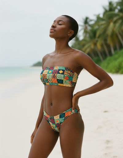 Lime Pulse bandeau bikini