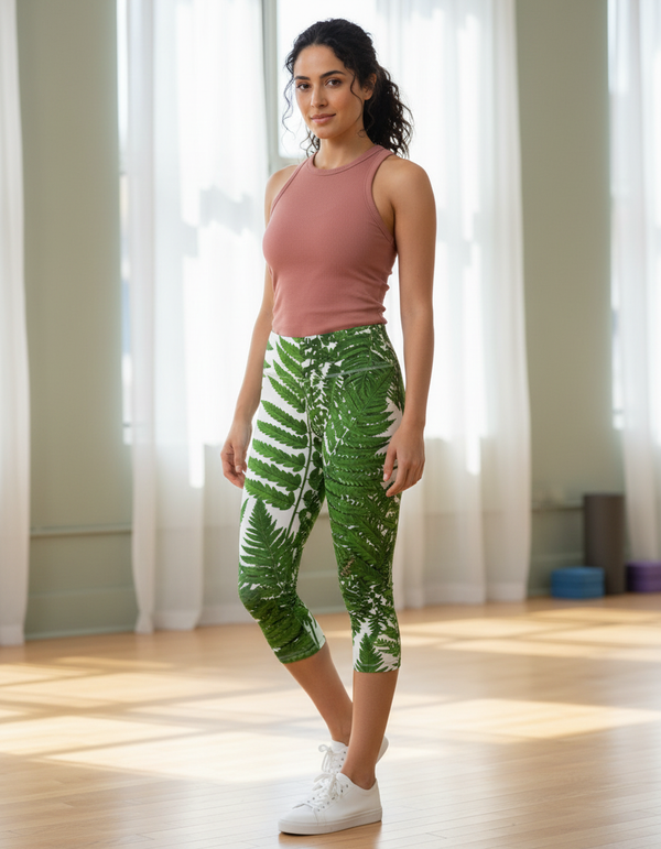 Foliage Capri Leggings Capri Leggings — Dripper