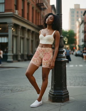 Women's Ottoman Tile Short Shorts