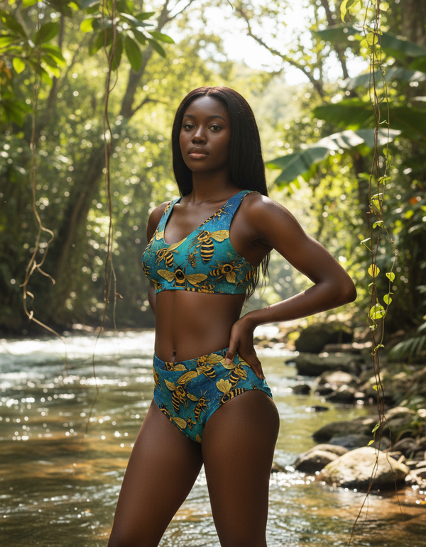 Wasp High-Waisted Bikini bikini — Dripper