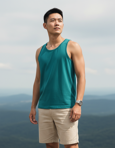 Men's Transformative Teal Tank Top tank top
