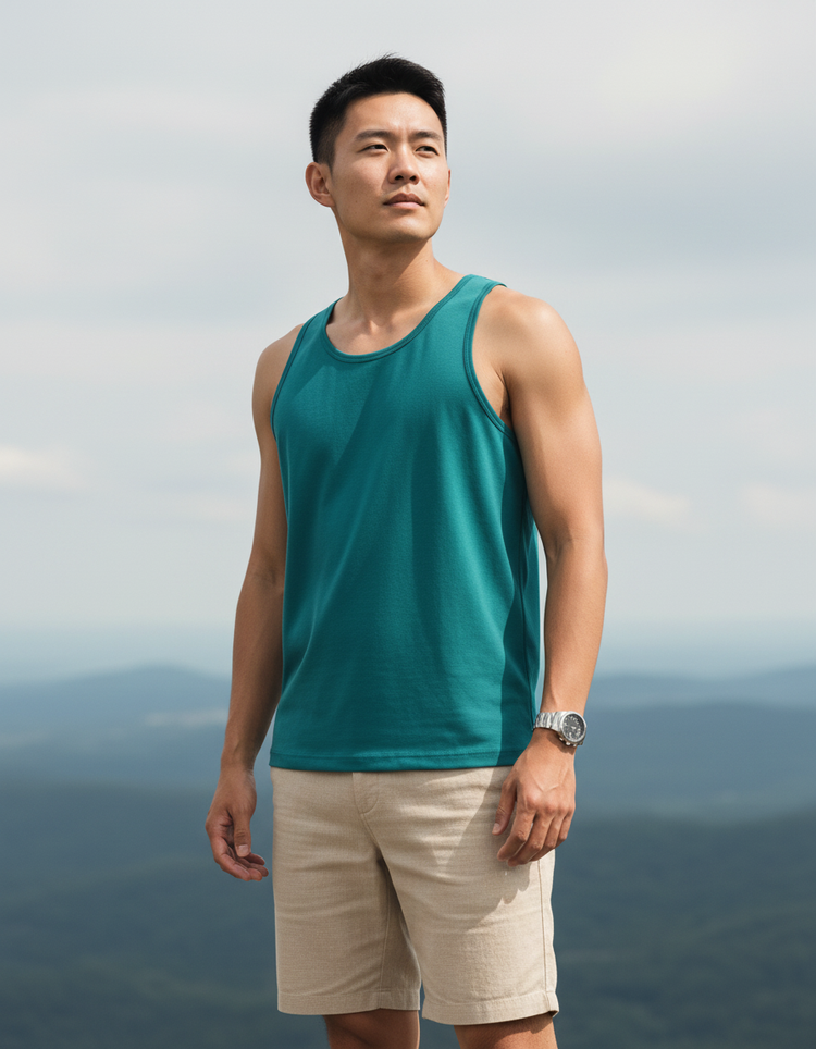Transformative Teal Tank Top Men's Tank Top — Dripper