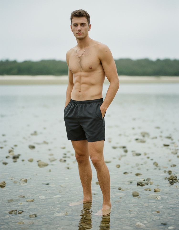 Graphite Men's Swim Trunks Men's Swim Trunks — Dripper