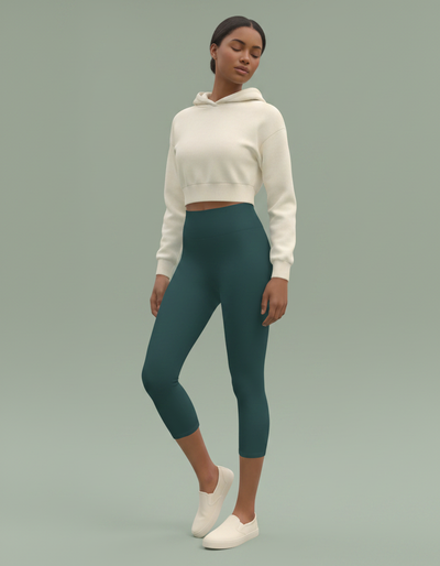 Charcoal Capri Yoga Leggings capri yoga leggings